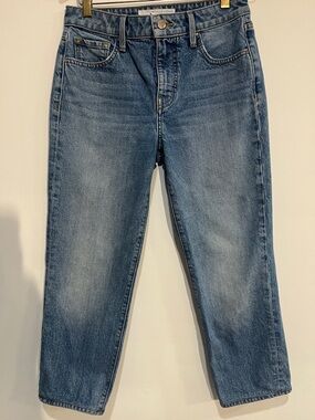 Velvet Straight-Leg Women's Jeans in Medium Blue Wash